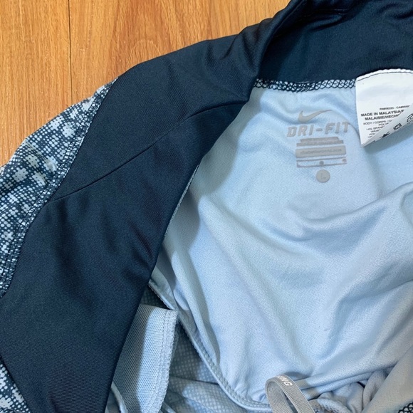 Nike Blue Printed Rival Running Training Shorts - Picture 8 of 10